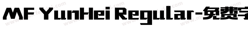 MF YunHei Regular字体转换